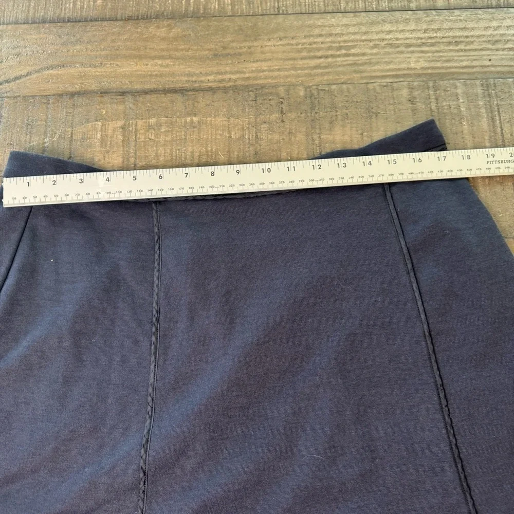 Michael Kors Navy Blue Colored Skirt With Gold Zipper Size 16
